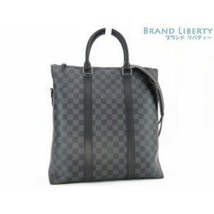 Louis Vuitton Graphite Black Anton Tote Handbag Bag Bag Briefcase Black